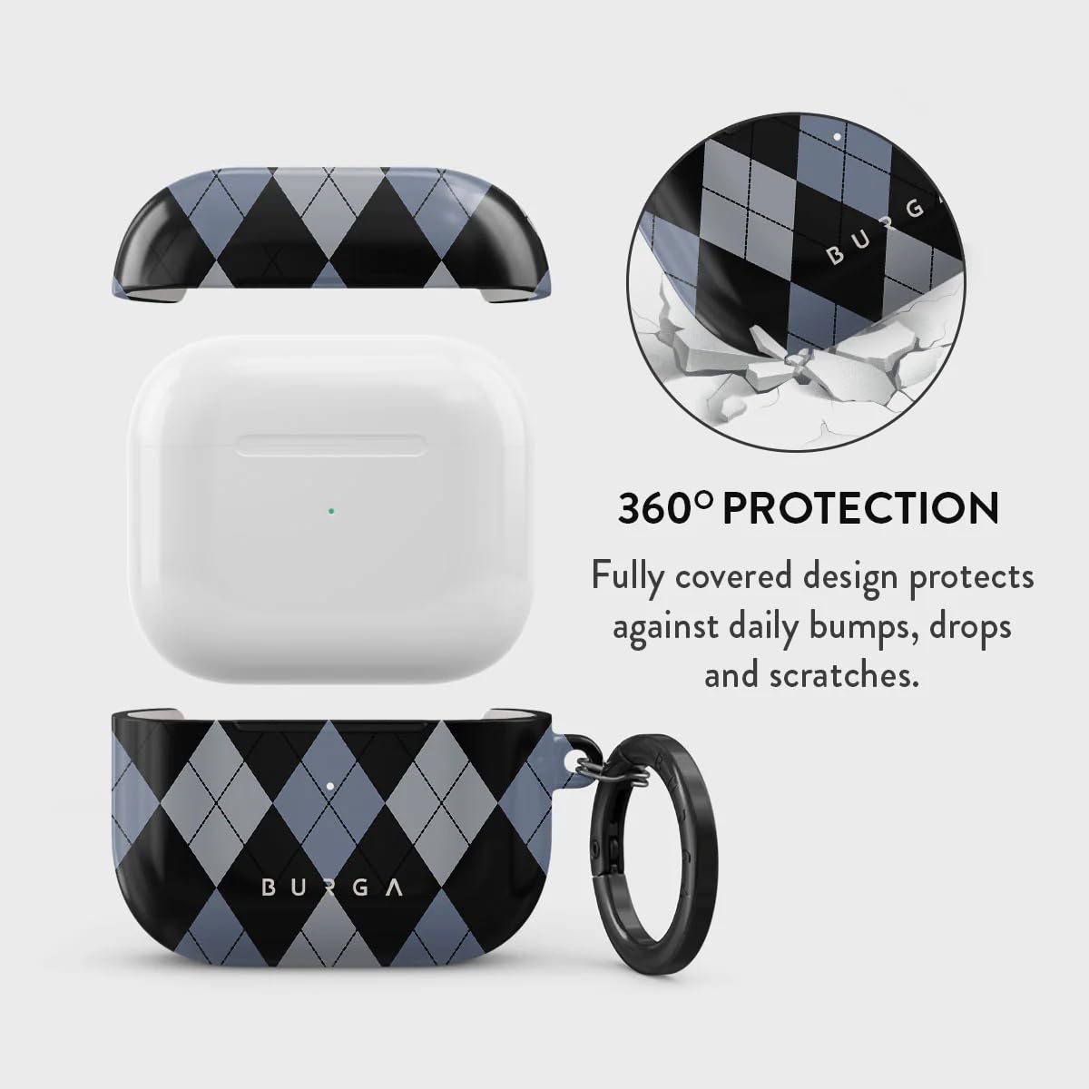 BURGA Apple AirPods 3 ile Uyumlu Kılıf, Trouble