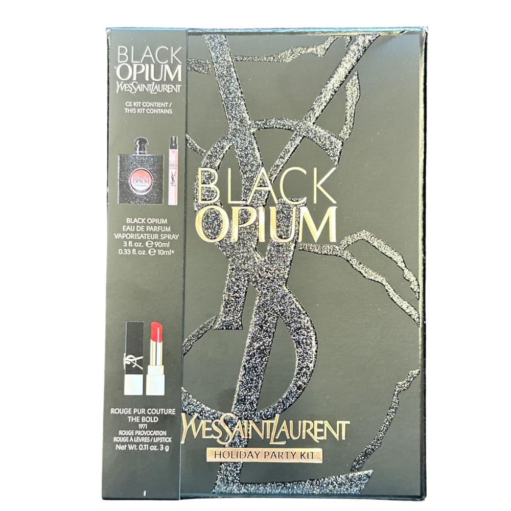 Amazon.com : Black Opium by Yves Saint Laurent for Women - 3 Pc