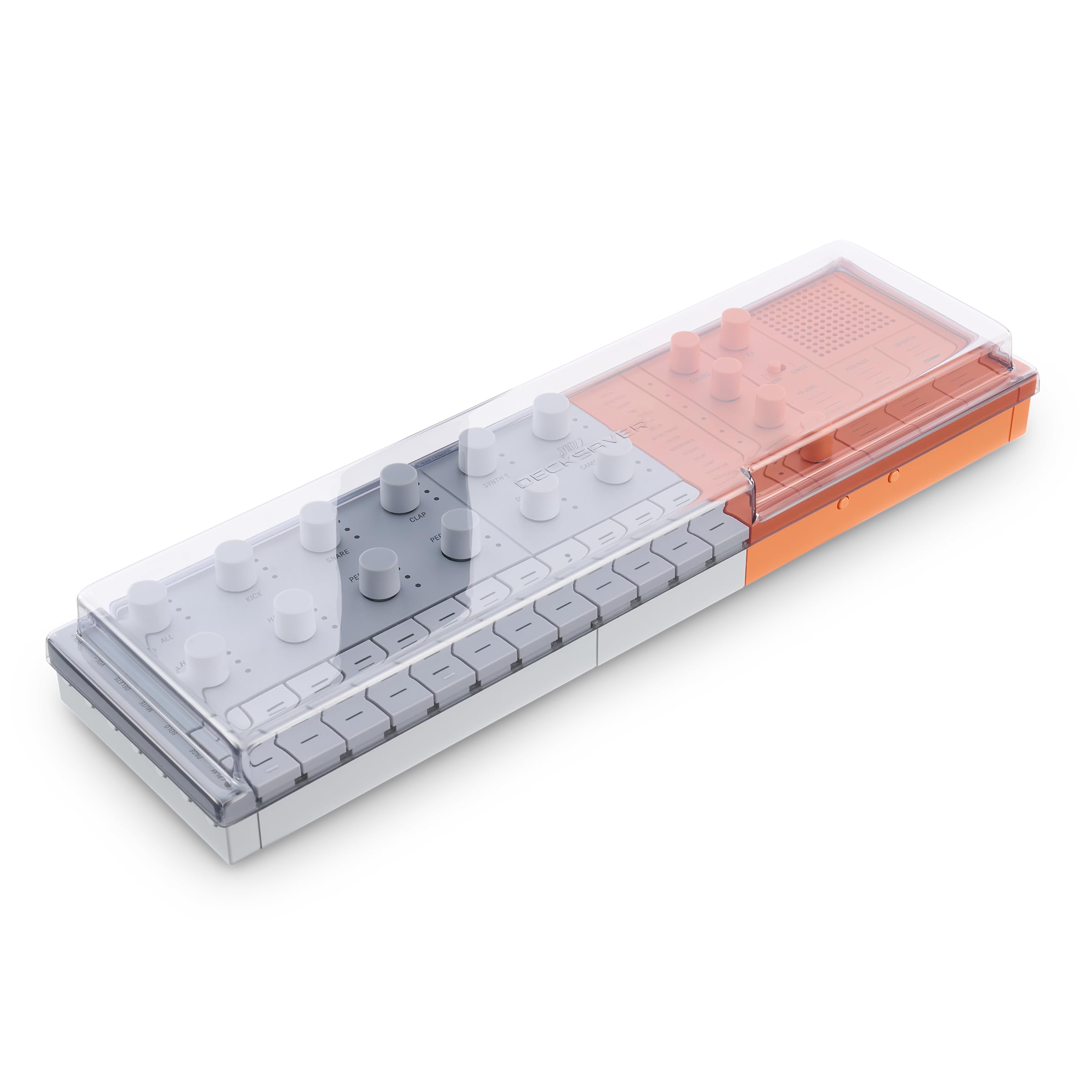 Decksaver Cover for Yamaha Seqtrak - Super-Durable Polycarbonate Protective lid in Smoked Clear Colour, Made in The UK - The Producers' Choice for Unbeatable Protection