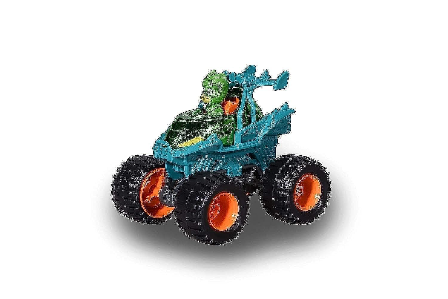 Dickie Toys PJ Masks Single Pack Gecko Mega Wheelz Includes Gecko Figure Large Hoops 1:64 9cm