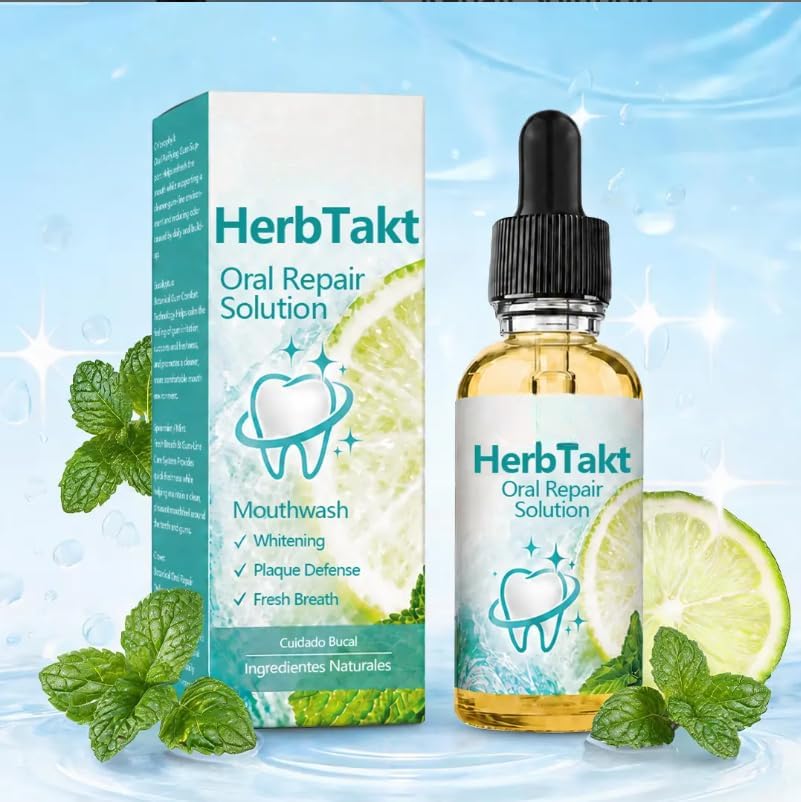 HerbTakt Oral Repair Solution Mouthwash | Fresh Breath Oral Care Liquid | Helps Maintain Oral Hygiene, Plaque Control & Clean Teeth | Mint Flavored Daily Mouth Rinse | 30ml, Pack Of_1-image-22