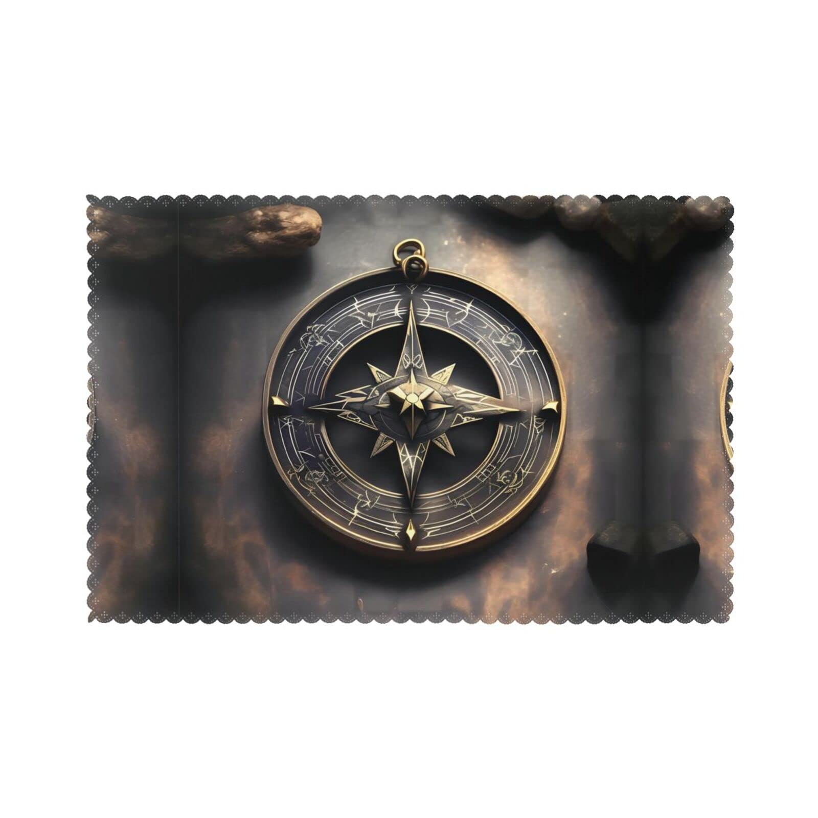 Sets de table de protection anti-taches motif runes nordiques pour préserver vos meubles