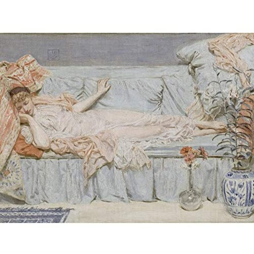 Artery8 Albert Joseph Moore Lilies 1866 Painting Art Print Canvas Premium Wall Decor Poster Mural