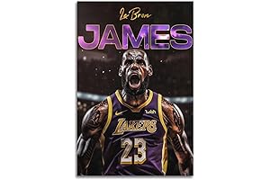 Lebron James Lakers Poster, Trendy Canvas Poster for Young Fans
