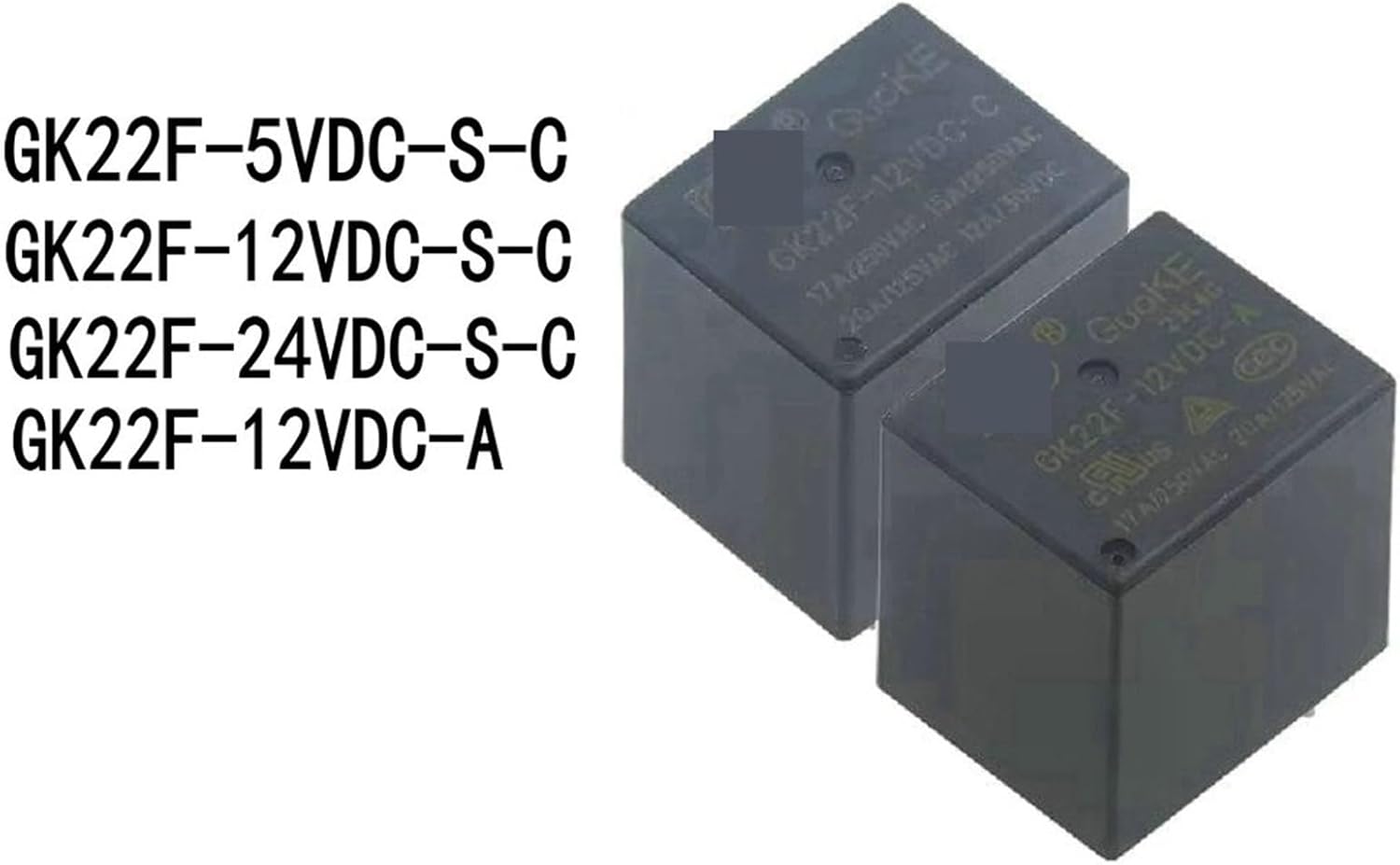 10PCS Relay GK22F-5VDC-S-C GK22F-12VDC-S-C GK22F-24VDC-S-C GK22F-12VDC-A 5-pin GK22F 5V 12V 24V -S-C(GK22F-5VDC-S-C)