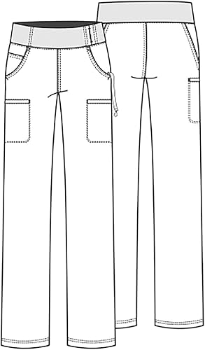 Miniatura 7 de Cherokee iflex - Pantalón médico de meter para mujer, de talle medio y pierna recta