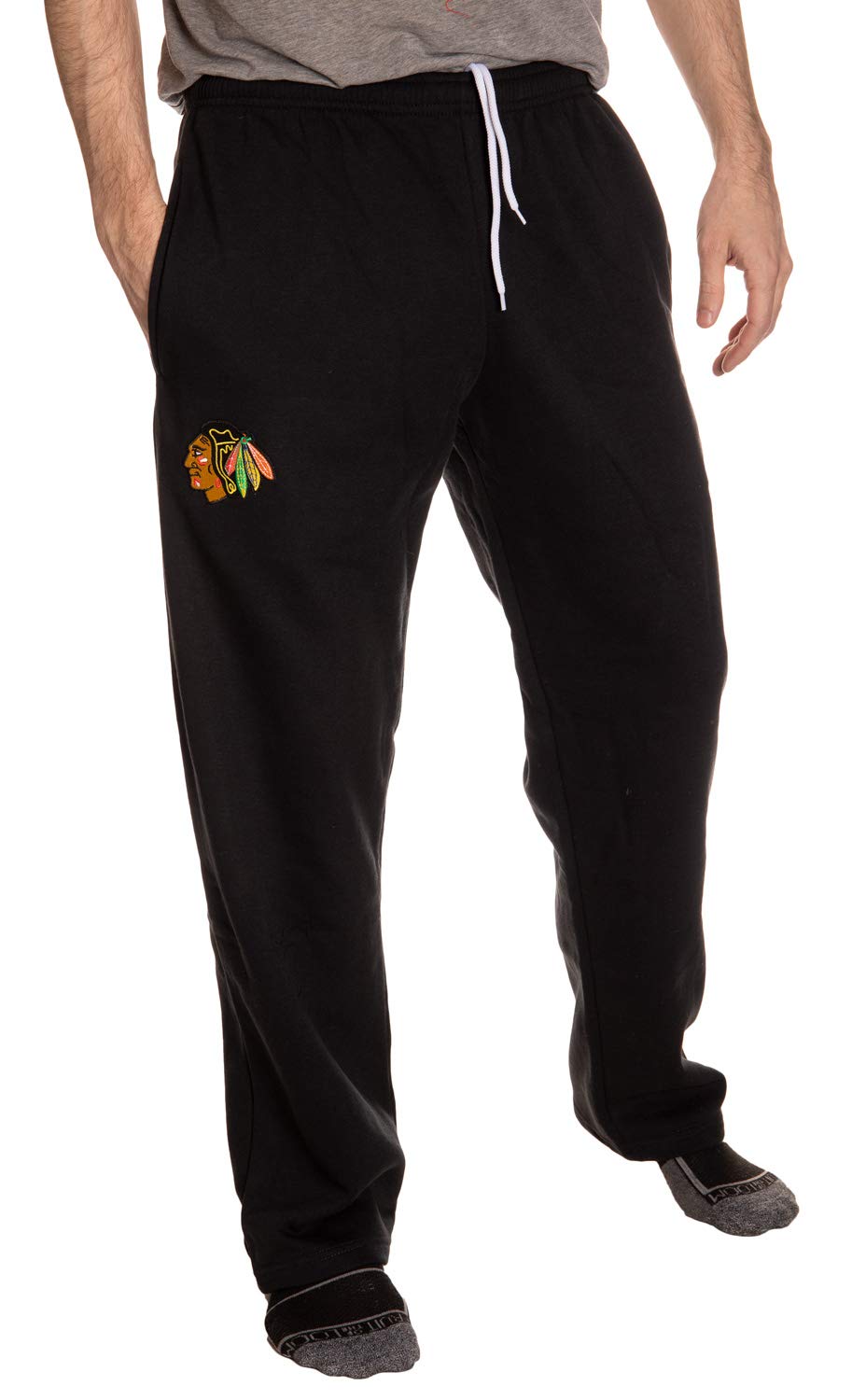 Calhoun Men's Chicago Blackhawks Nhl Official Team Sweatpants (X-Large, )