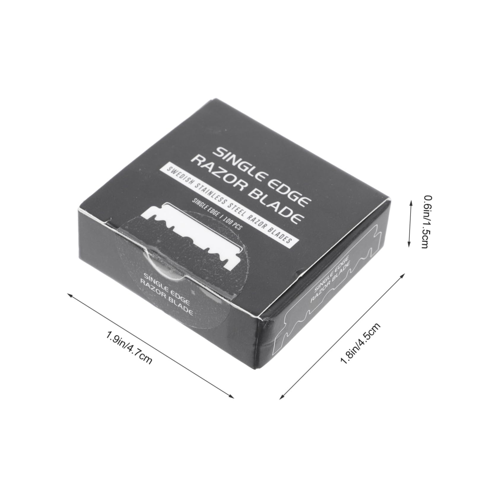 Lames de Rasoir Pliantes en Acier Inoxydable Argenté, 100 Pièces | Rasage Domestique, Barbe, Poils Fins, Usage Maison et Salons, Format Portable, Coupe Ancien, Barbier