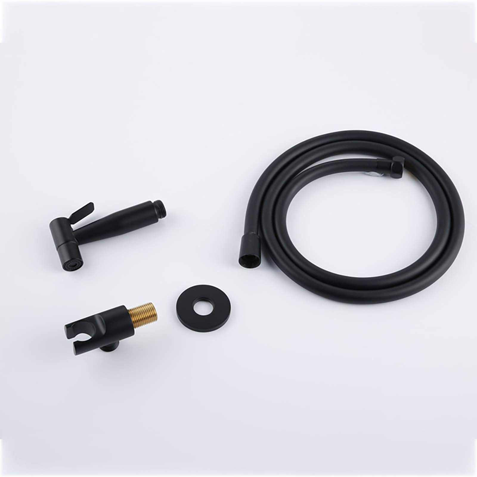 Handheld Bidet Sprayler do toalety, zestaw rozpylaczy z tkaniny łazienkowej z zimną wodą, czarny zestaw opryskiwaczy bidet z wąż prysznicowy ze stali nierdzewnej do higieny osobistej LWX