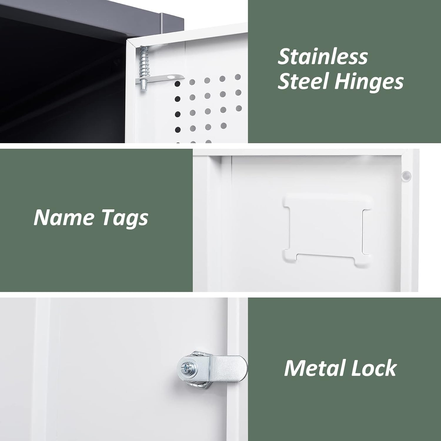 Metal Lockers for Employees Locker Storage Cabinet Office Storage Locker Cabinets Steel Lockers Single Door Metal Locker Storage Cabinet Lockable School Gym Lockers Corridor Locke armoire 12x12x71"