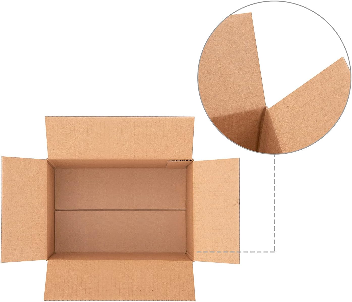 NAYSAYE Cardboard Shipping Boxes 8x6x4 Inches Corrugated Packaging and Mailing Boxes, Kraft (Pack of 26 Pieces)
