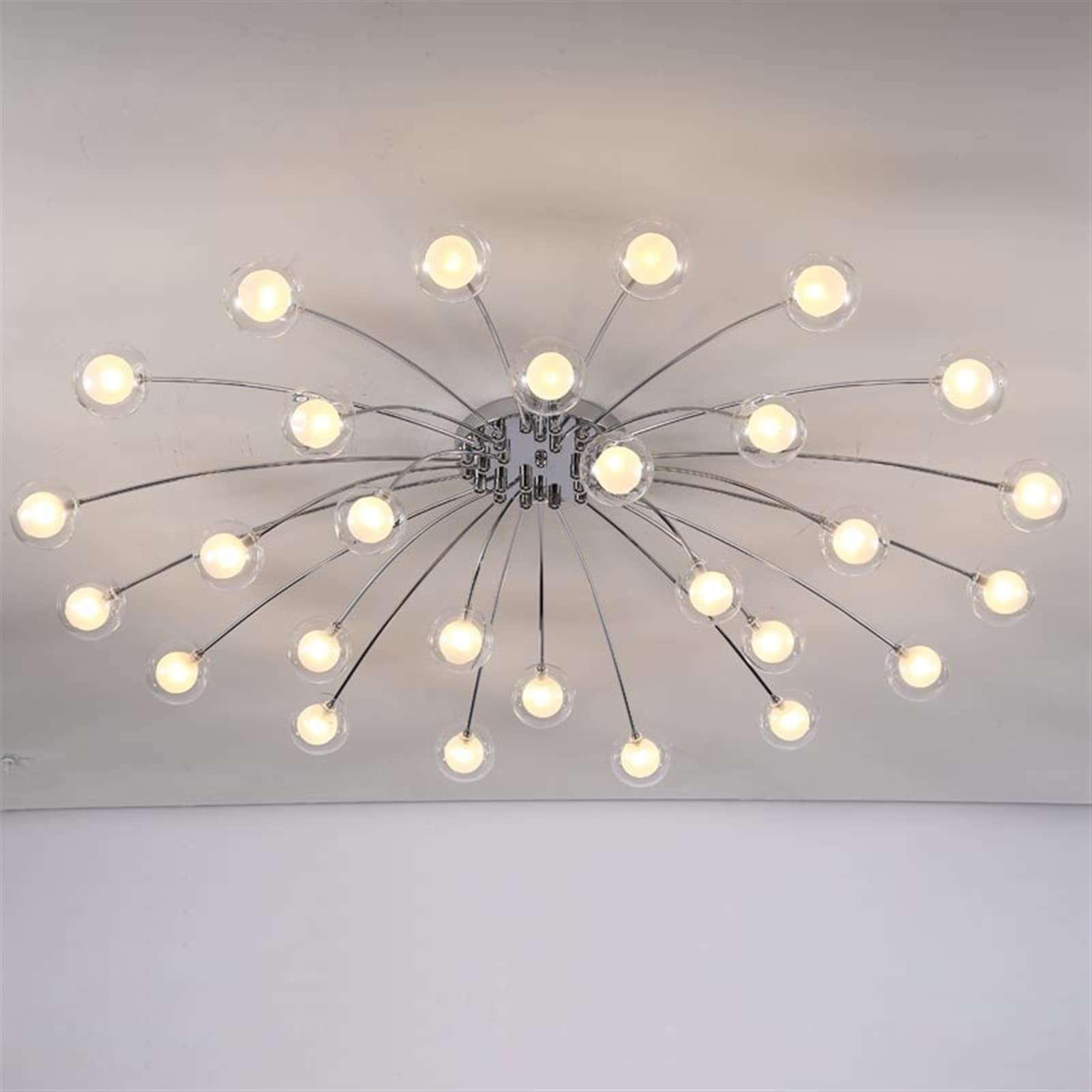 Lustre moderne LED suspension cuisine luminaire suspendu chrome métal G4 design