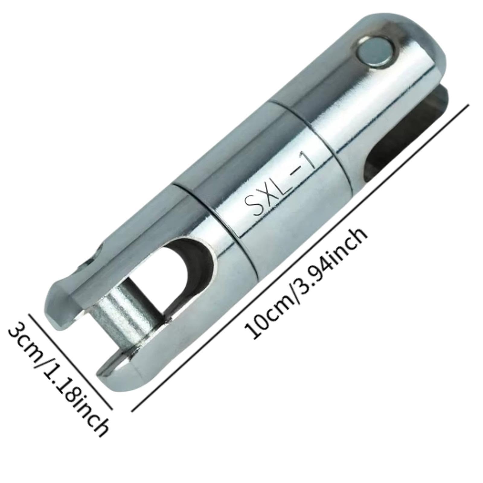 MagiDeal Émerillon de tirage de câble robuste, pratique et facile à utiliser, émerillon de rupture de roulement de fil pour lignes de de câbles, 10cmx3cm