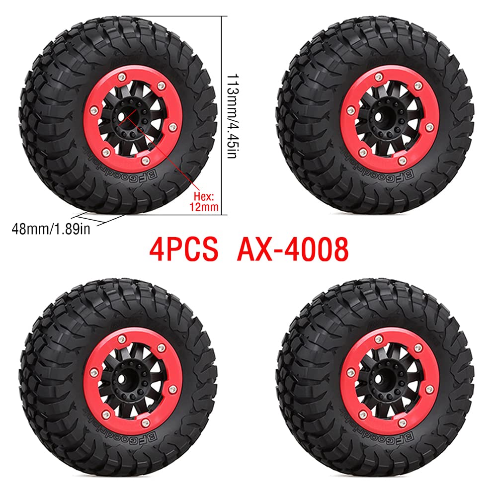 4 Stuks 110 * 48 Mm Rc Autobanden Wiel 1/10 Korte Cursus Truck Fit for