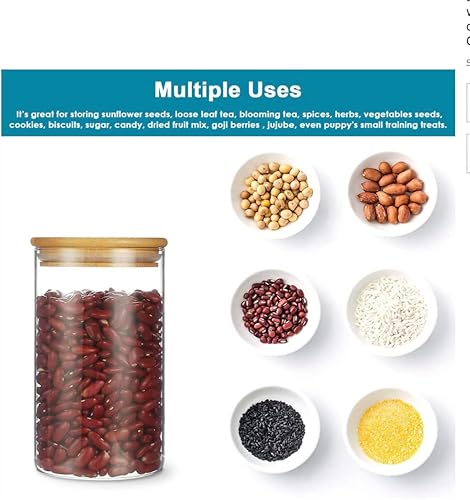 Miniatura 2 de Precio por pieza se vende por una piezatarro, juego de recipientes de almacenamiento de alimentos de vidrio, tarros herméticos para alimentos con