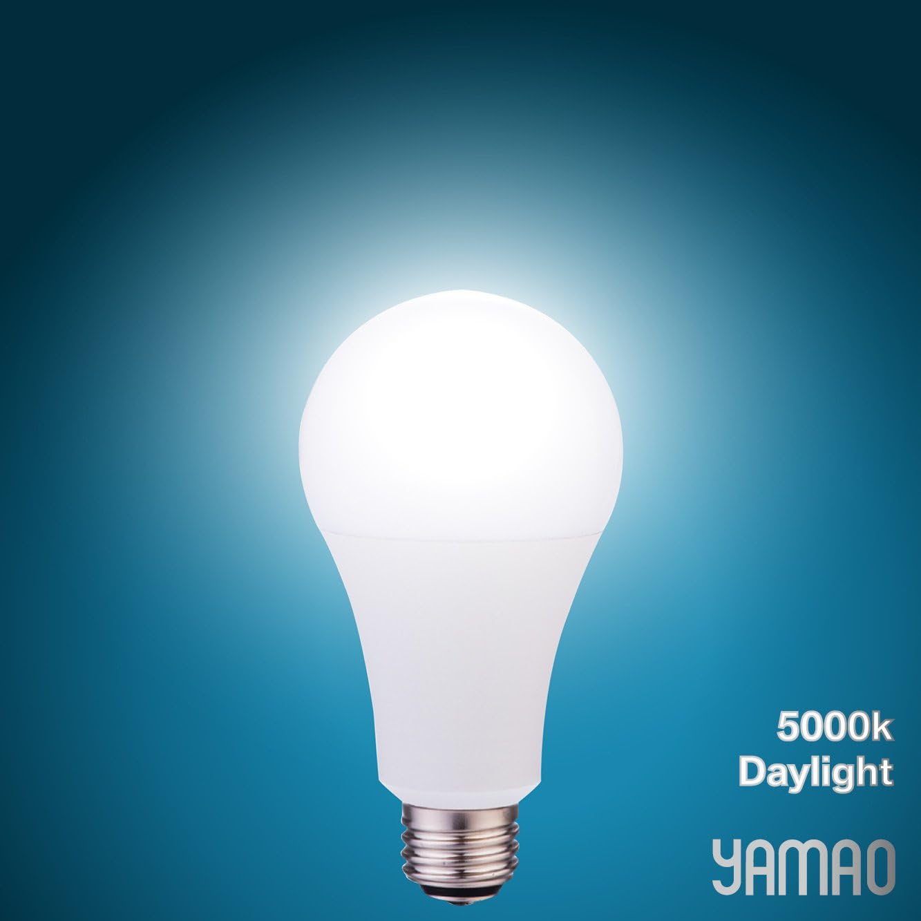 Yamao Non-dimmable 10Watt LED Light Bulbs E26 Base 60W Equivalent 5000K Daylight A19 800 Lumens Replacement Saving Energy Light Bulbs for Home Lighting Lamps 5000K (Pack of 10)