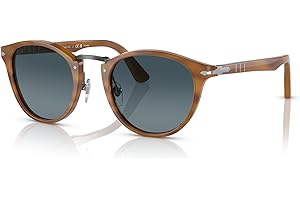 Persol PO3108S Round Polarized Sunglasses for Men