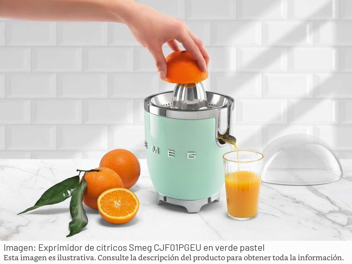 Smeg Exprimidor CJF01CREU, 70 W, Acero Inoxidable, Crema