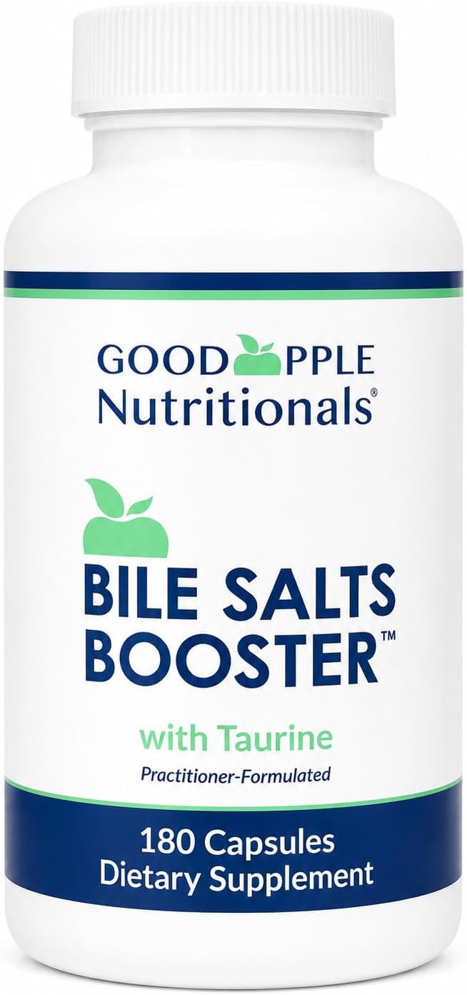 Bile Salts Booster | Supports Gallbladder/No Gallbladder | Ox Bile & Taurine Gallbladder Supplement | Gas & Bloating | Digestive Aid Especially fats | 180 Capsules - 110 mg