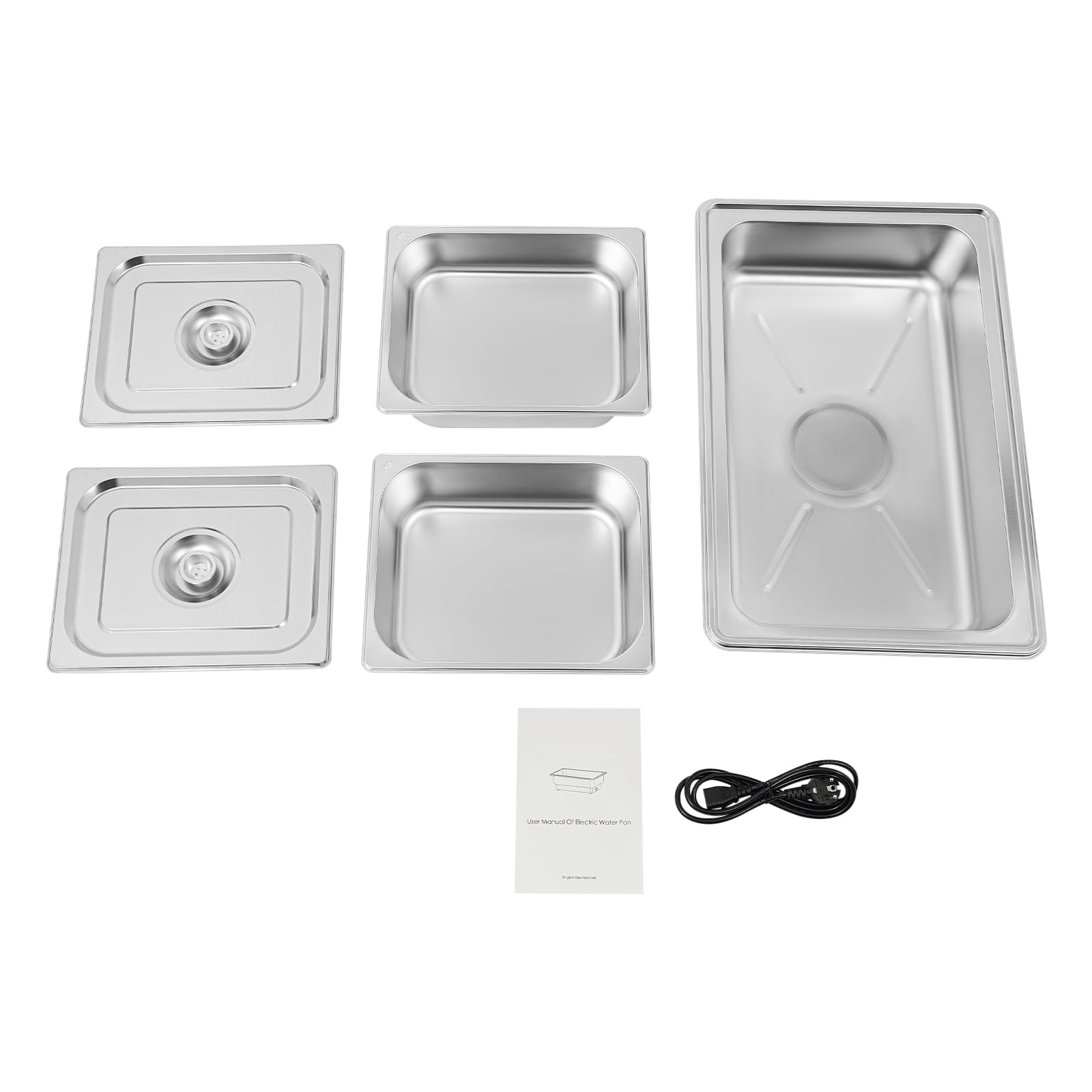 Contenitore termico per alimenti | piastra di conservazione del calore | contenitore termico per alimenti | 600 W | capacità 13,5 l | 2 padelle in acciaio inox | regolazione della temperatura 35 – 80