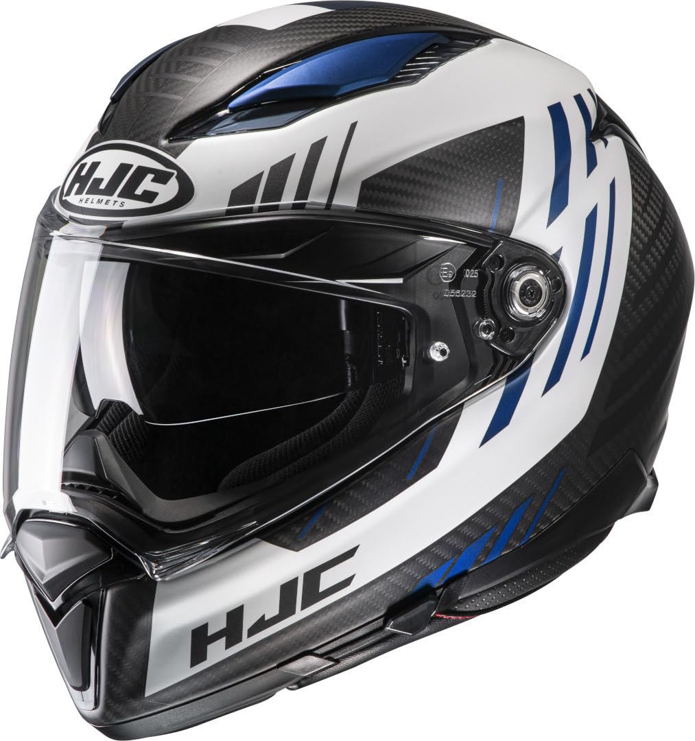 HJC F70 Carbon Kesta Helmet Black/white/blue L (59/60) : Amazon.nl