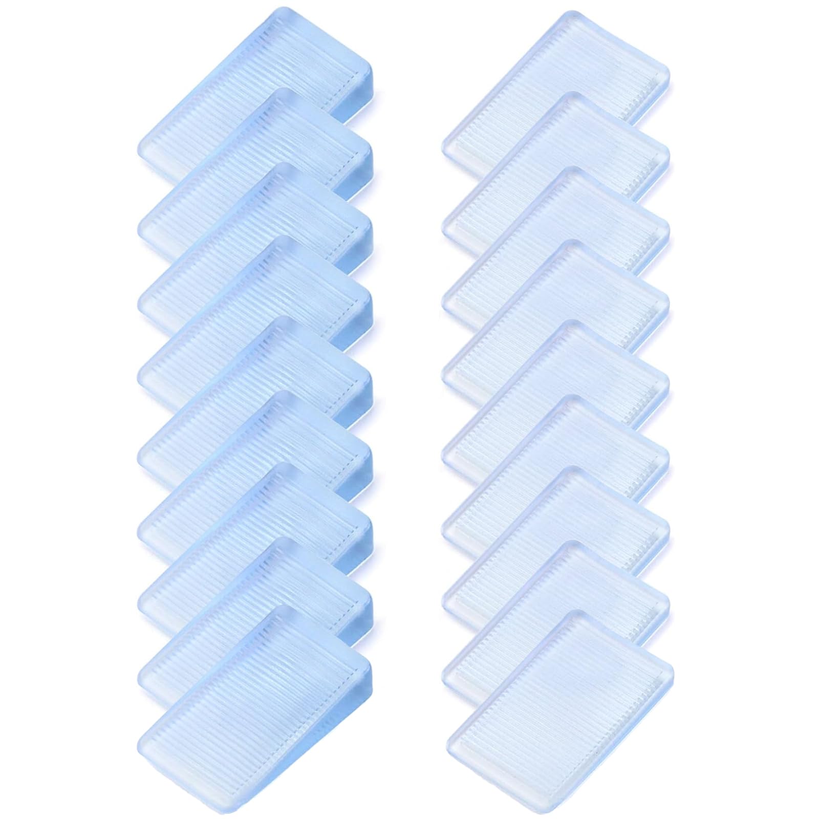 Zbssny Transparent 18 Pcs Plastic Clear Shims, Table Shims, Level Wedge For Home Furniture, Clear Toilet Levelers, Furniture Wedges For Desks, Tables, Doors, Cupboards(5Mm)