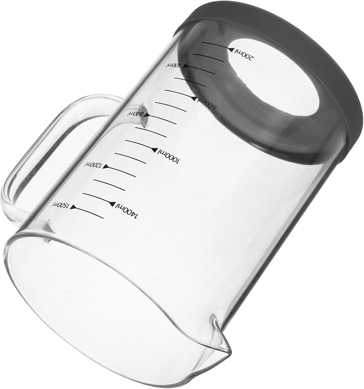 Glass Measuring Cup with Handle 1500ml, Heat-resistant Borosilicate Glass Pitcher with Scale for Baking and Kitchen Use, Portable Liquid Measuring Tool