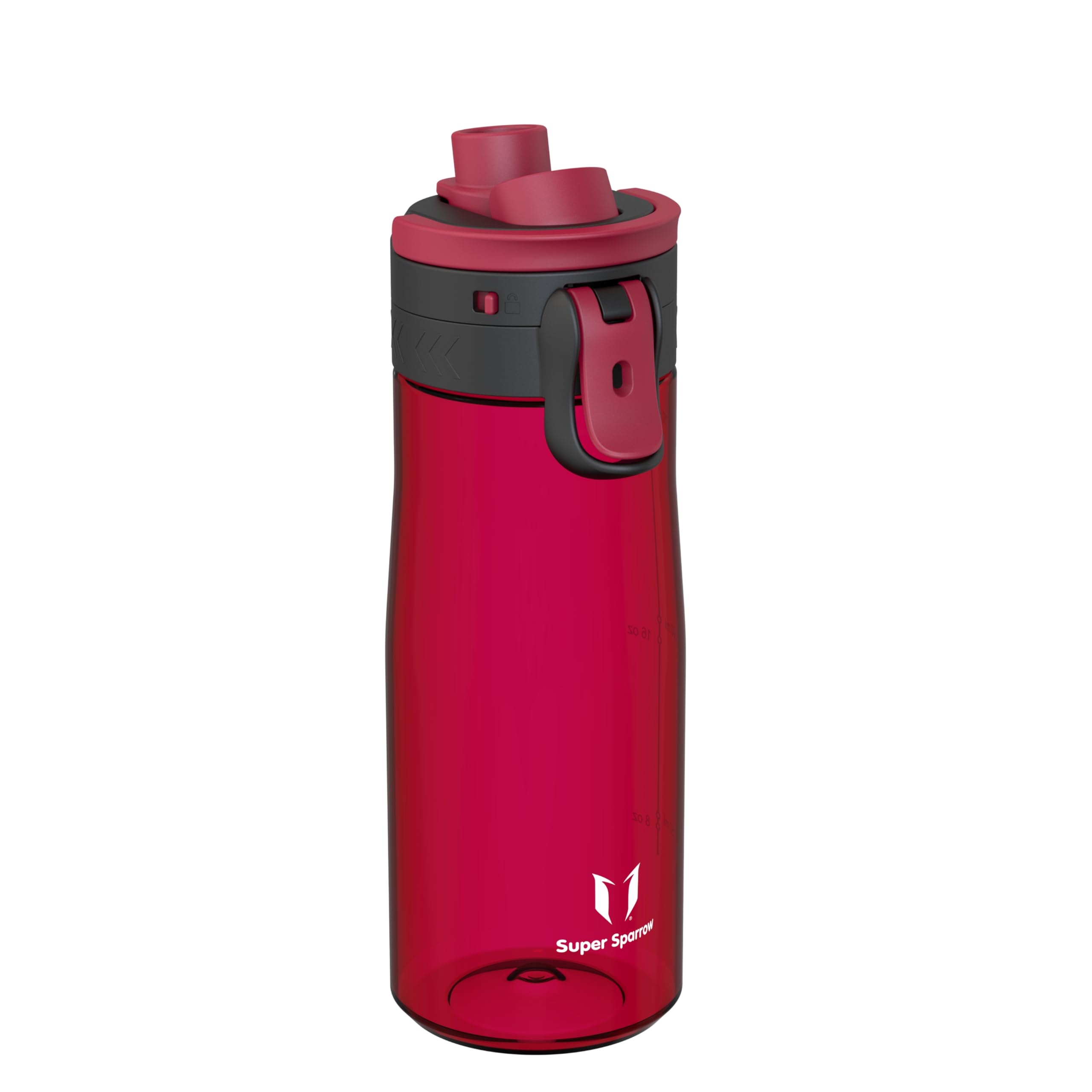 Super Sparrow Water Bottle 750ml - One-Tap TouchGulp Bottle - Non-Toxic BPA Free - Lightweight & Sustainable Tritan Water Bottles for Sports, Travel, Outdoors