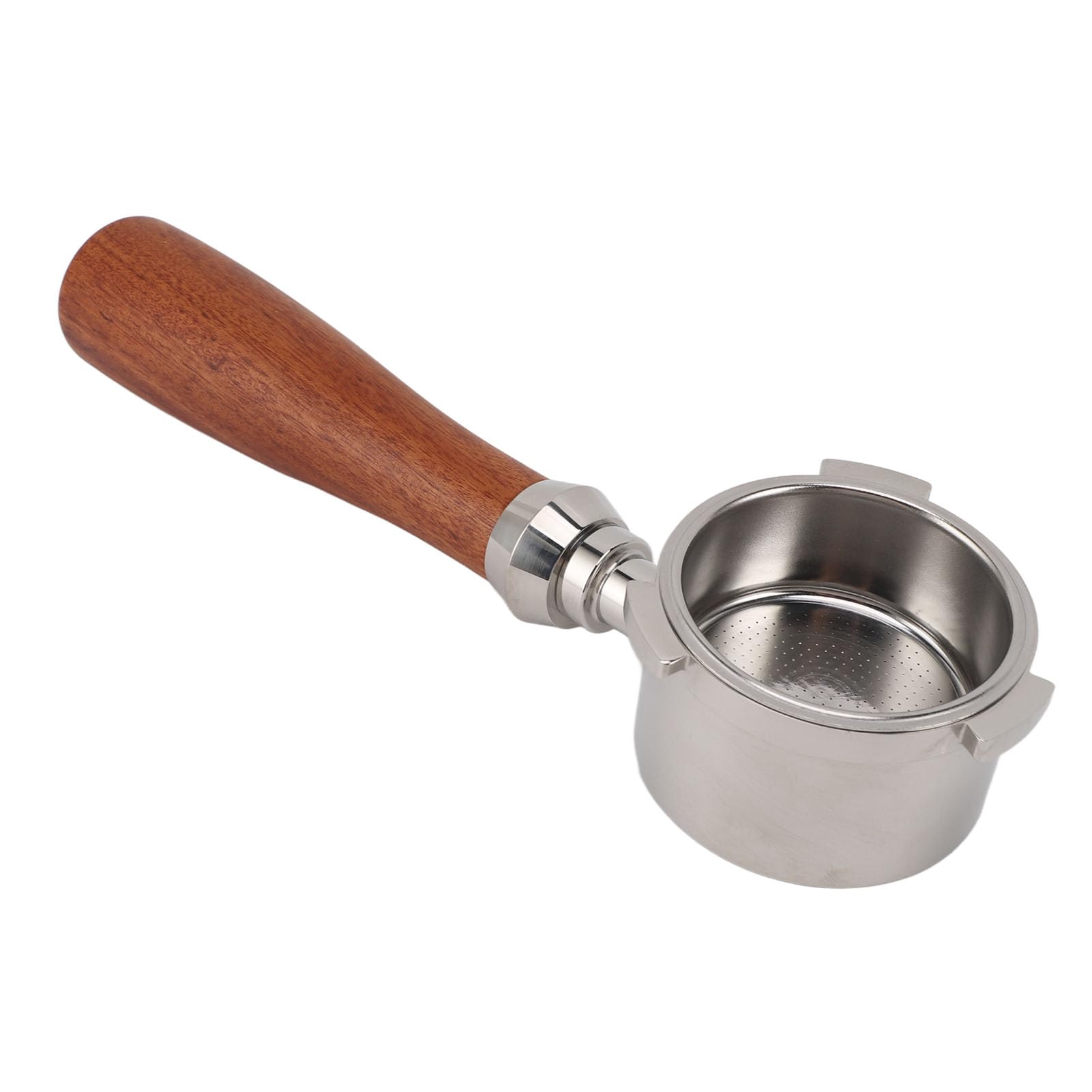 Ecco la traduzione richiesta: **Hapivida Portafiltro Bottomless 51mm Acciaio Inox Manico Legno per **