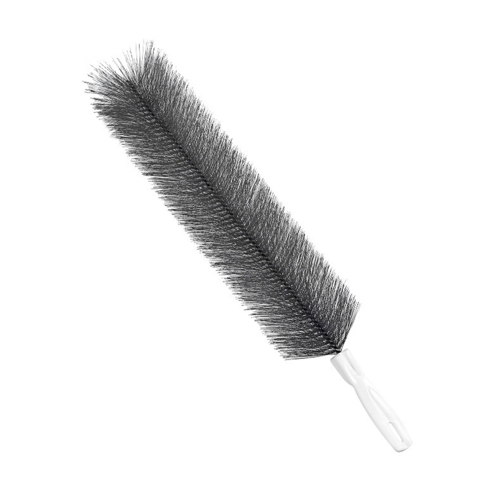 EcoGleam Bendable Cobweb Duster Flexible Multi Purpose Crevice Brushes Multifunctional Versatile Household Cleaners for Ceiling Fan Blades Air Vents (Grey)