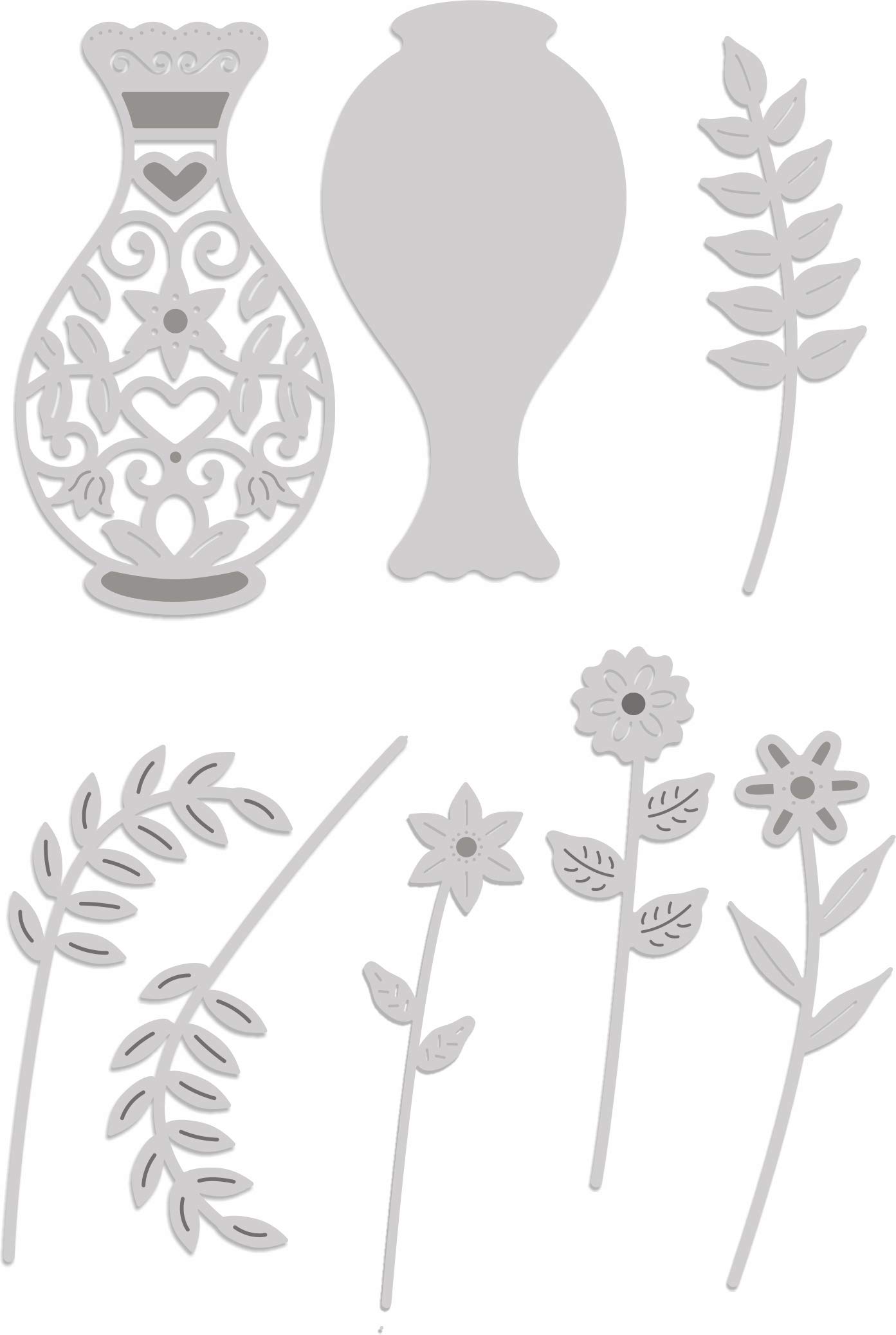 Sweet Dixie Cutting Die, Metal, Grey, Large