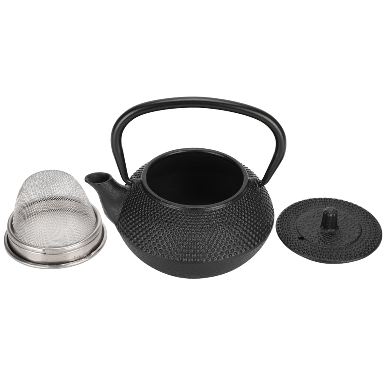 Tetera de hierro fundido estilo japonés con colador para uso doméstico con capacidad de 0,3 L