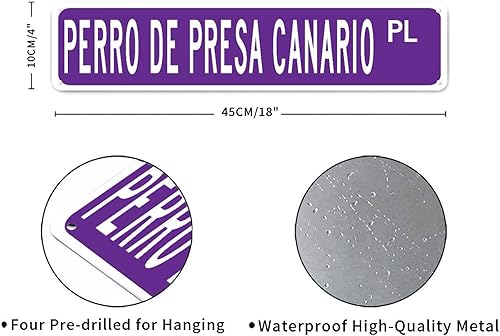 Miniatura 2 de Perro De Presa Canario Metal Sign Perro De Presa Canario Sign Street Signs Customized Perro De Presa Canario Gift Wall Art Vintage Metal Wall Sign