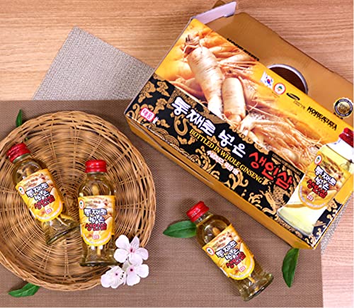 Fresh Korean Ginseng Drink - Beverage Ginseng Root Extract Asian Ginseng Supplement Herbal Vitality 4.06Fl.oz X 10 Bottles #TOP5
