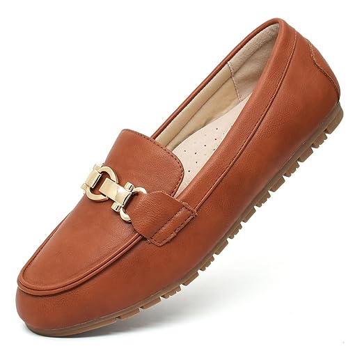 Loafers for Women Business Casual Shoes Comfortable & Lightweight Penny Loafers Slip On Work Flats