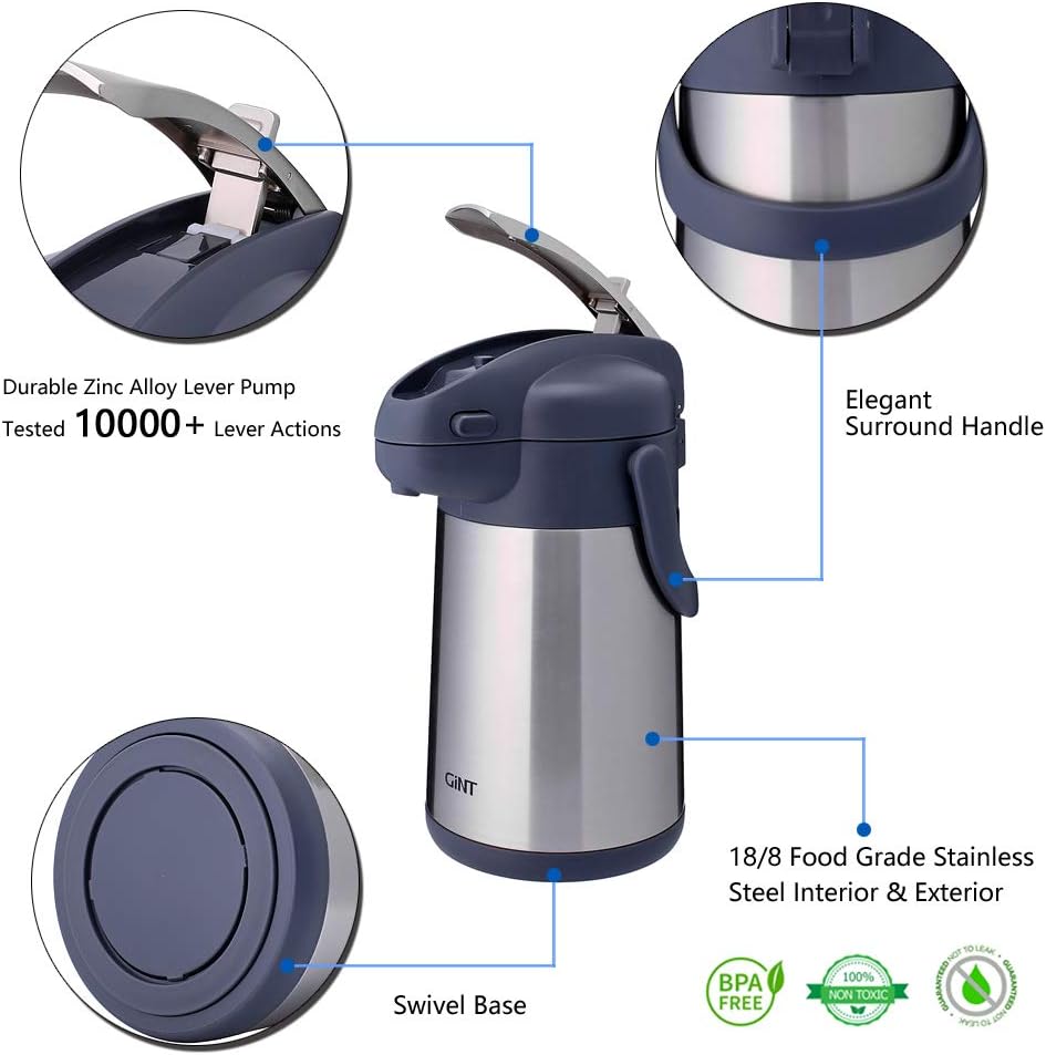 Buy GiNT 74oz Coffee Airpot Thermal 