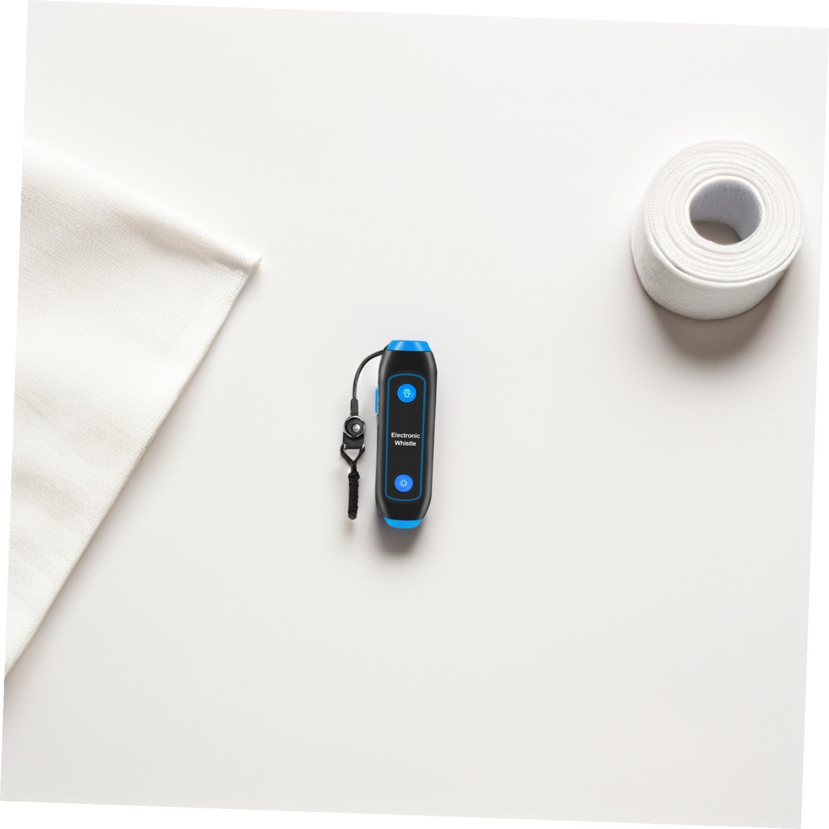 UPKOCH Sifflet Électronique Bleu 120-150 DB en Abs avec LED et Cordon