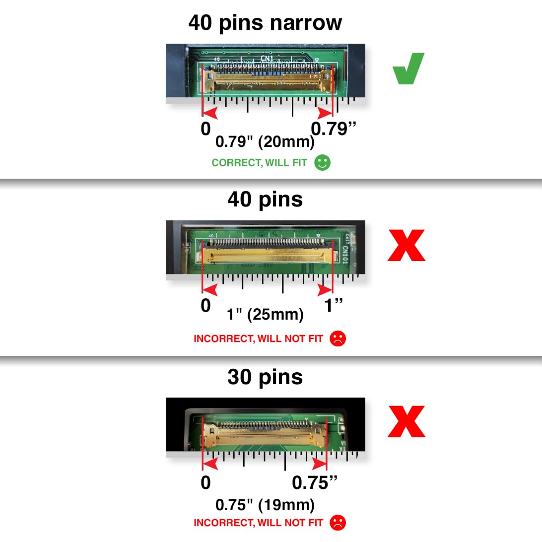 LCDBros Replacement Touch Screen for Lenovo IDEAPAD 5 15ITL05 82FG 40 Pins FHD 1920x1080 LCD LED Display with Tools & Tape