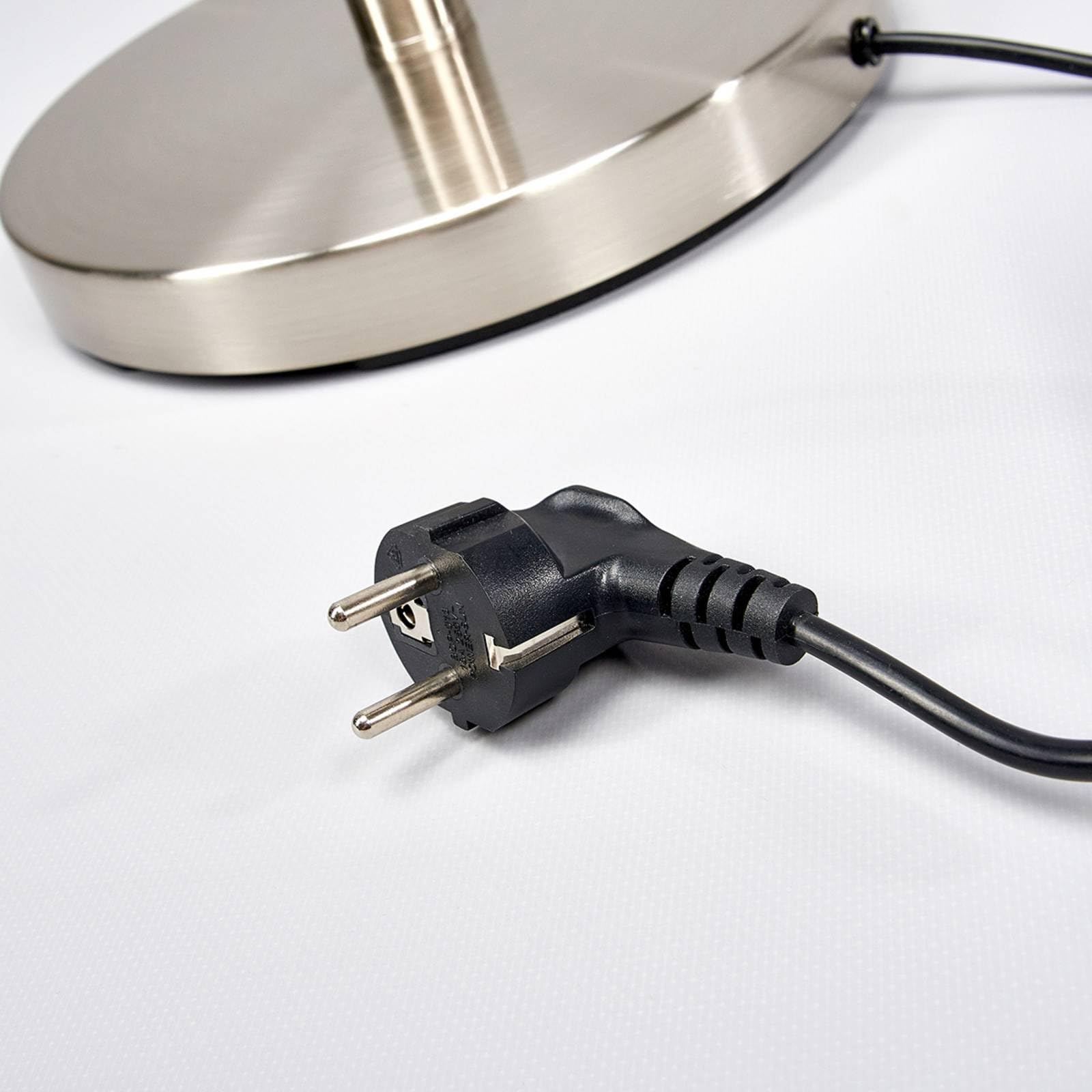 Lindby Stehlampe, Deckenfluter verstellbarer Lesearm Standleuchte Glas Metall 1x E27 max. 15W und E14 10W ohne Leuchtmittel Standlampe
