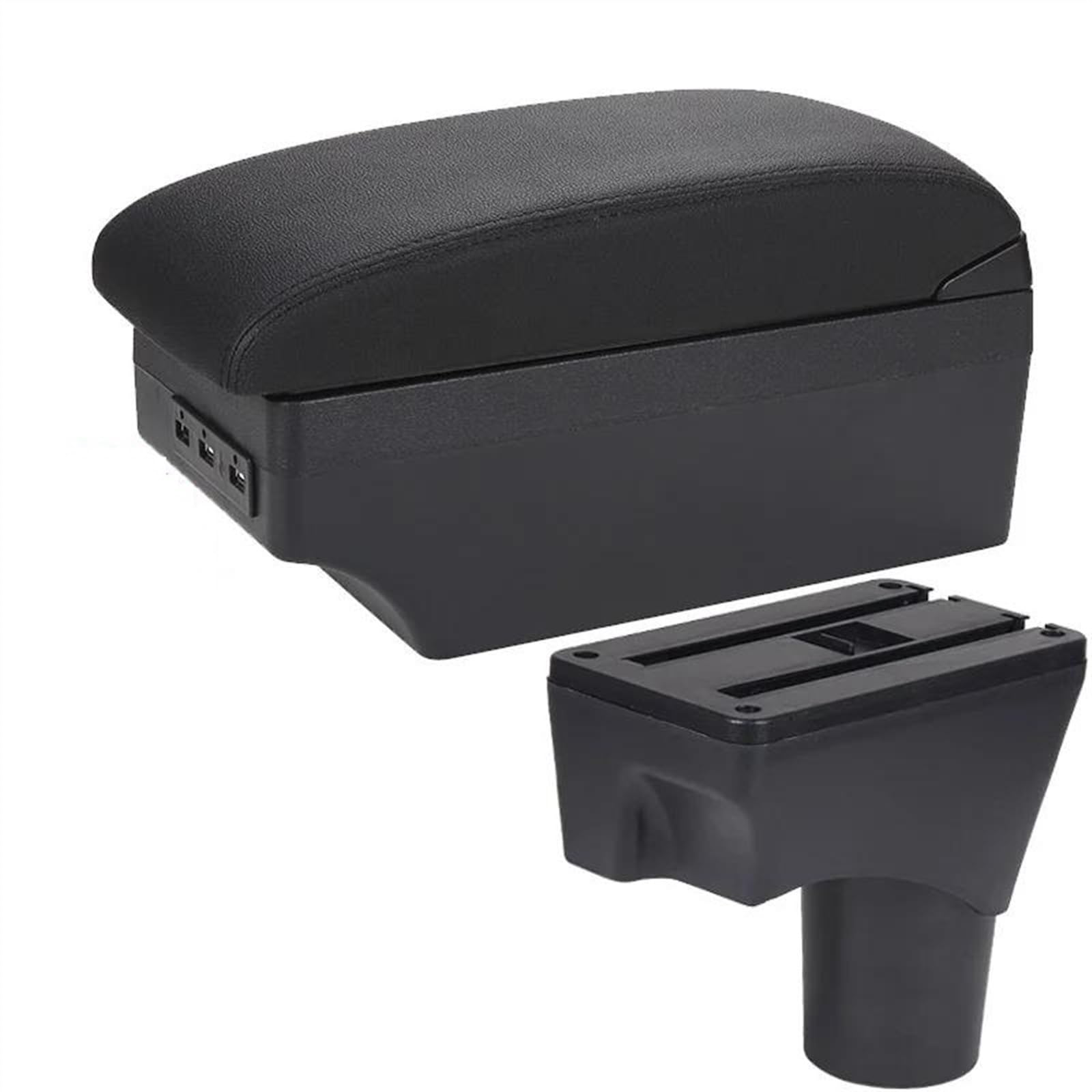 Ysdsls A2 Black Line 7Usb Car Armrest Box Storage Retrofit Parts Accessories For March For Micra K13 For Sunny 2010-2022