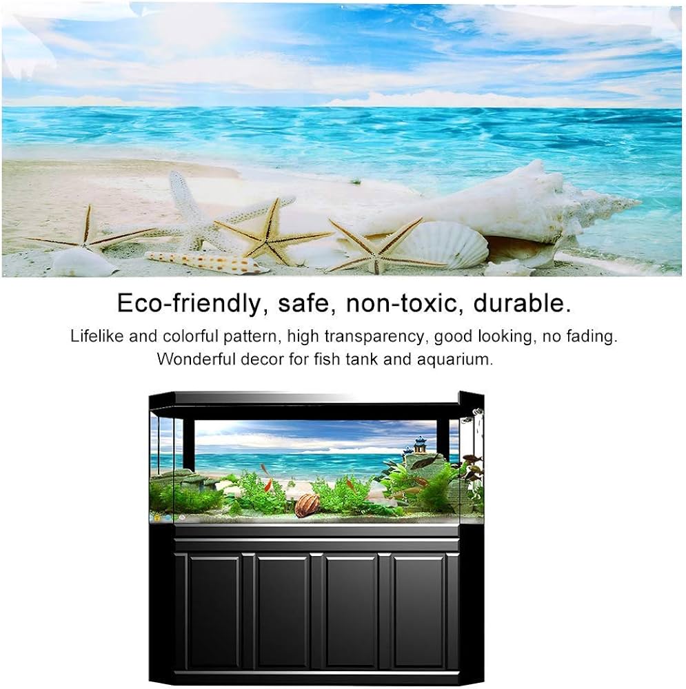 AQUARIUM HINTERGRUND AUFKLEBER, Poster Selbstklebender PVC Dauerhafter 3d Effekt 286608184605