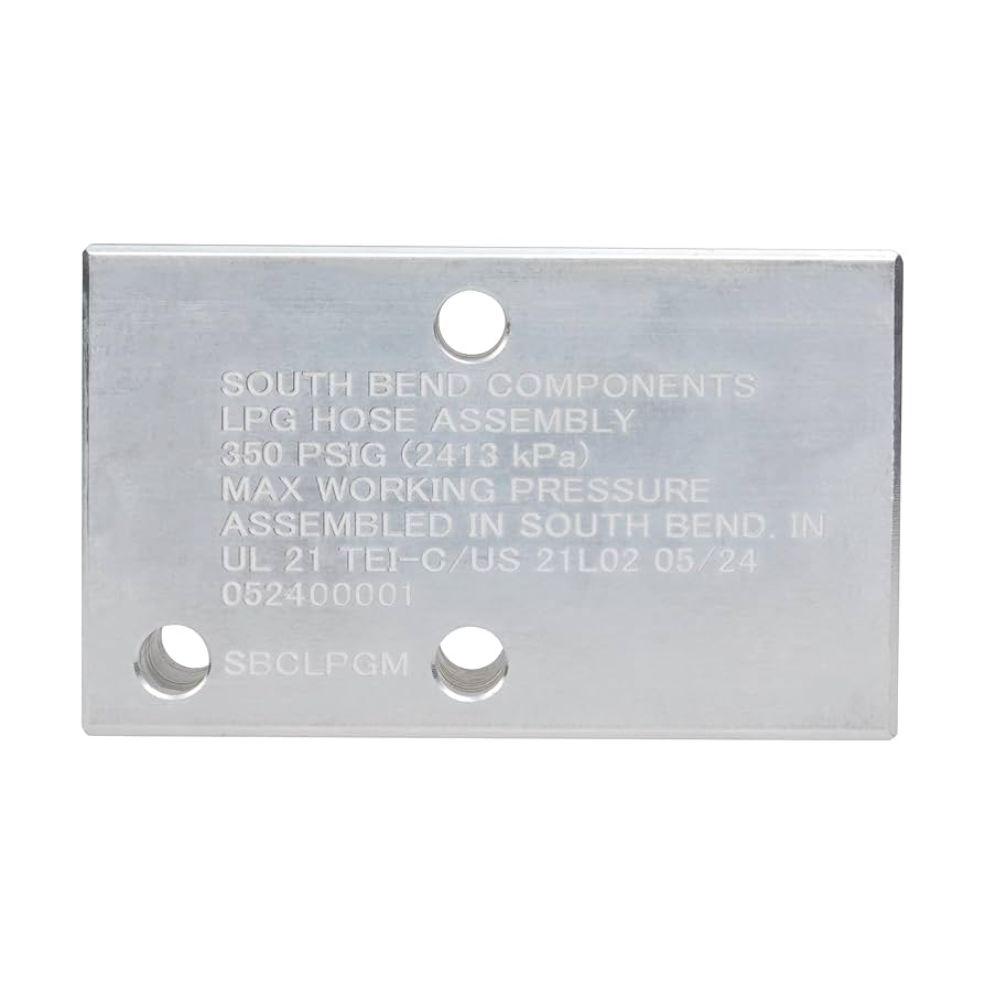 Amazon.com: South Bend 組件矩形6 向鋁丙烷/天然氣/空氣分配歧管塊,1