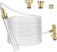 Vista 1 de GADFISH Aspiradora de grava para acuario, cambiador de agua, herramientas de limpieza de peceras, bomba rápida universal de sifón, cambio de agua