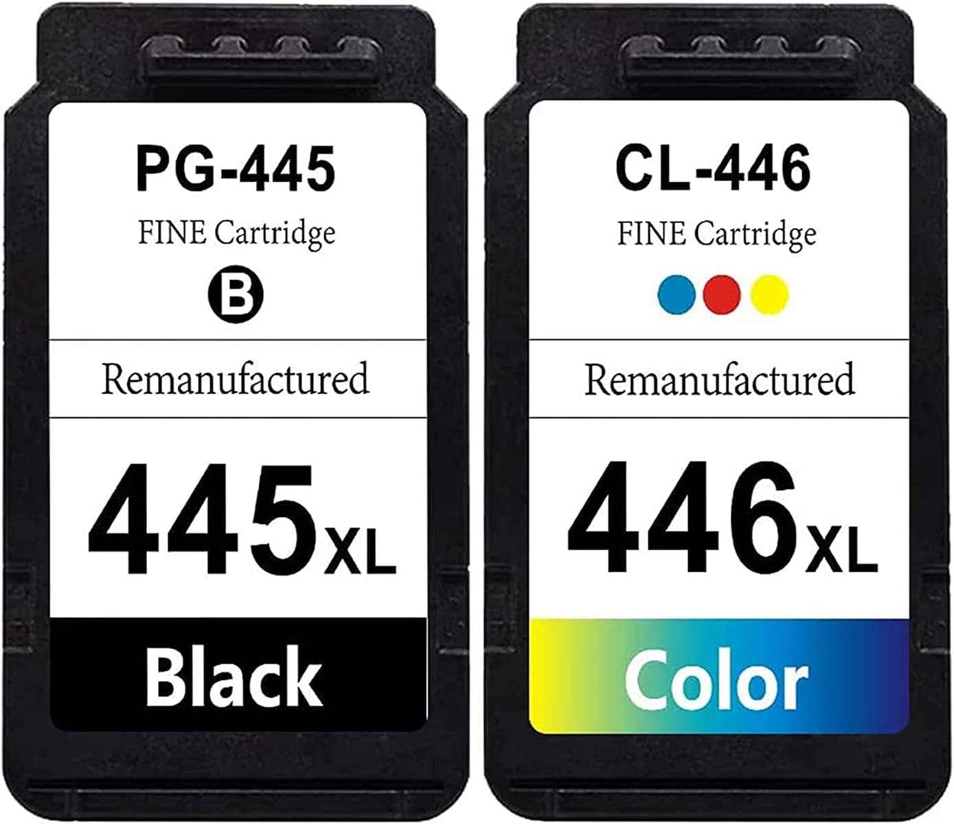 RICR Ink Cartridges for Canon PG-445XL, CL-446XL