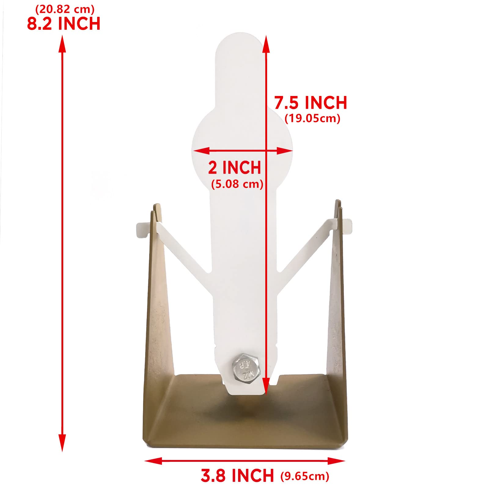 ATFLBOX 2 Pezzi Bersaglio di Ripristino per Tiro in Metallo per Pistole BB Softair Esterni Interni