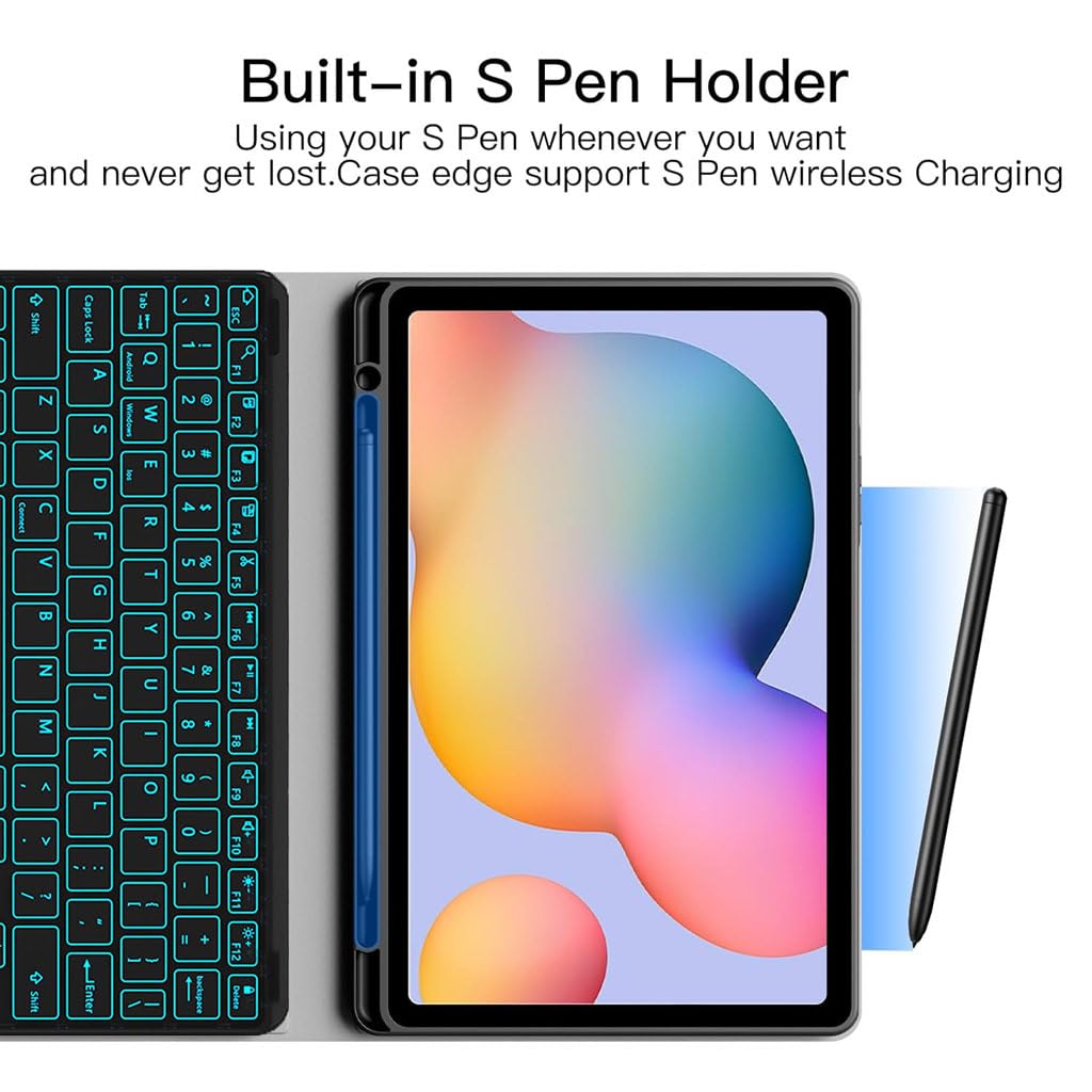 TECPHILE Keyboard Case for Samsung Galaxy Tab S6 Lite 10.4