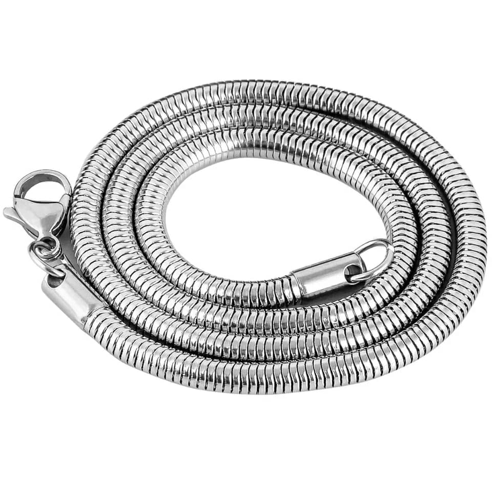 VIEN Silver Color Stainless Steel Choker Chunky Snake Chain Necklaces For Men Women(PACK OF 1) (B09VTF8J6V) Amazon Price History, Amazon Price Tracker