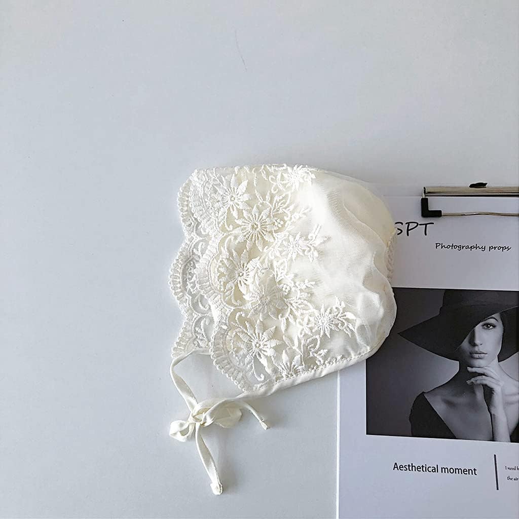Lace Newborn Baby Hat Cute Cotton Kids Baby Girl Princess Infant Toddler Breathable Bonnet r for Sun Hat Gift Cotton - Image 2