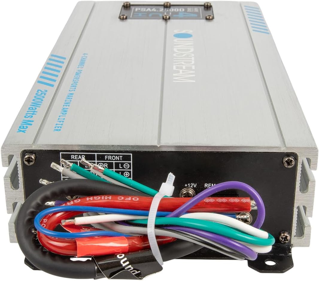 Soundstream PSA4.2500D amplifier rear connections