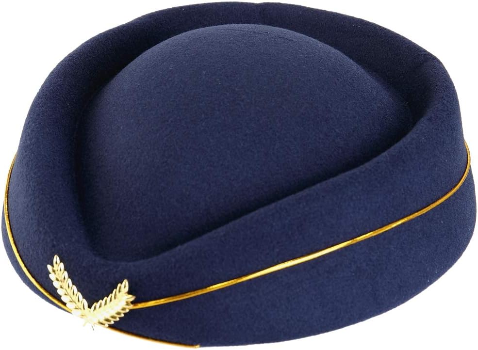 Stewardess Hat,Flight Attendant Hat, for Costume Cosplay Costume Accessories